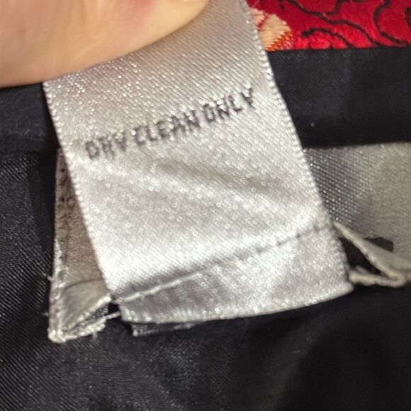 CHICO'S Asian Jacket Womens Medium Red Silk Blend Ladies - Picture 7 of 7